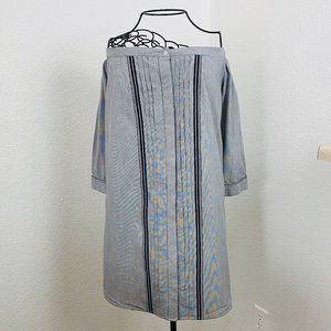 GREYLAN Cold Shoulder Long Sleeve Dress M cotton